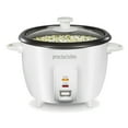 thumbnail image 1 of Proctor Silex 10 Cup Rice Cooker & Food Steamer with Steam & Rinse Basket, White, 1 of 8