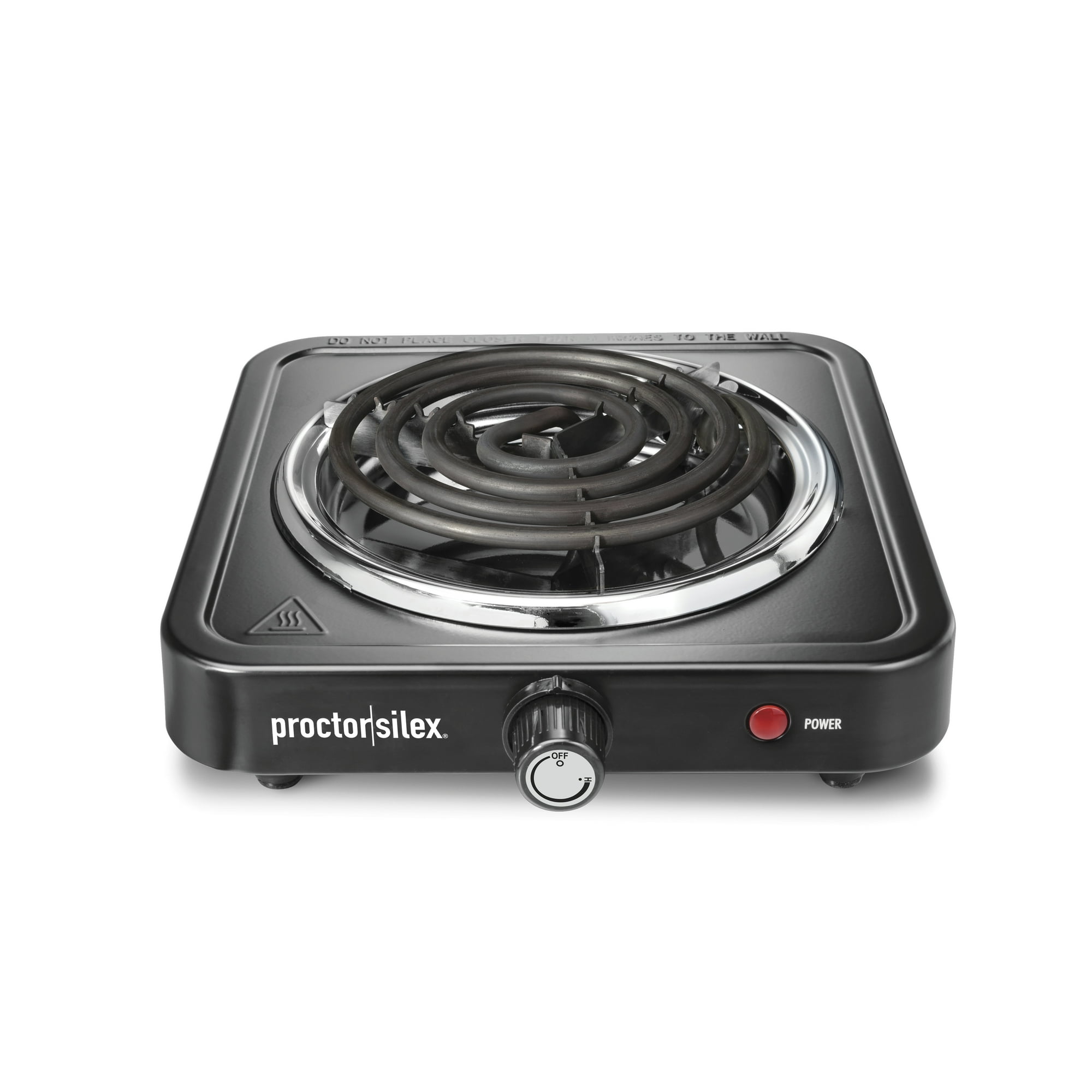 Proctor Silex Single Burner Cooktop, Adjustable Temperature, Portable,  Stainless Steel Plate, 34105 - Walmart.com