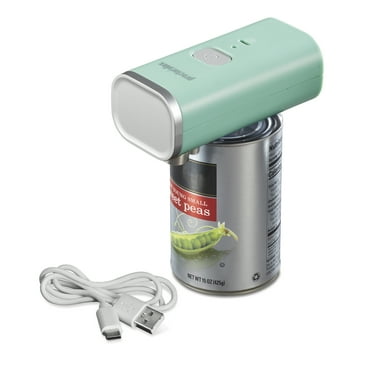 Proctor Silex Smooth Edge Cordless Can Opener, Rechargeable, Compact and Easy to Store, Mint Green, 76504