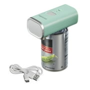 Proctor Silex Automatic Electric Can Opener, Hands Free Cordless Operation, USB Rechargeable, Mint Green