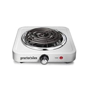 Proctor Silex insert length  1-Coil, White Countertop Burner