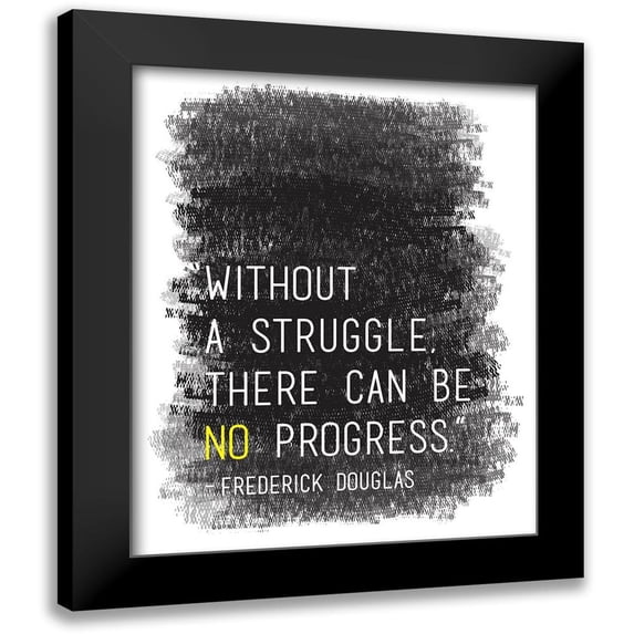 Proctor, Tenisha 12x14 Black Modern Framed Museum Art Print Titled - Without A Struggle