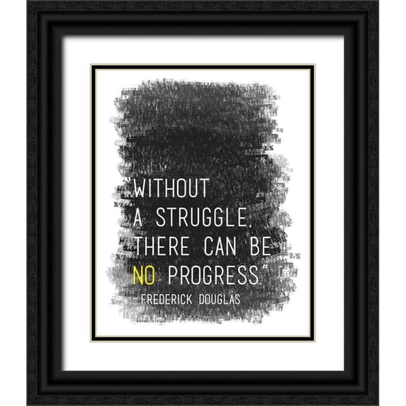 Proctor, Tenisha 12x14 Black Ornate Wood Framed with Double Matting Museum Art Print Titled - Without A Struggle