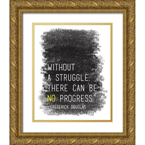 Proctor, Tenisha 15x18 Gold Ornate Wood Framed with Double Matting Museum Art Print Titled - Without A Struggle