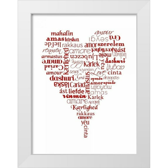 Proctor, Tenisha 15x18 White Modern Wood Framed Museum Art Print Titled - Translation of Love