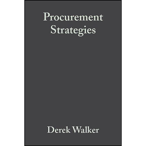 Procurement Strategies, (Paperback)