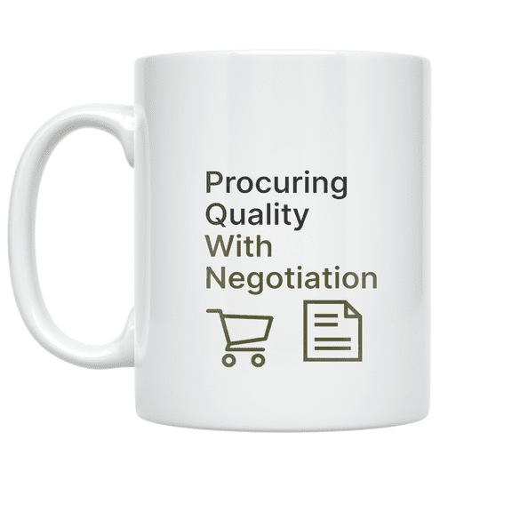 Procuring Quality With Negotiation - Purchasing Agent - 11 oz Ceramic Coffee Mug