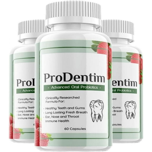 Prodentim for Gums and Teeth Health Formula 60 Capsules ( 3 Pack ...