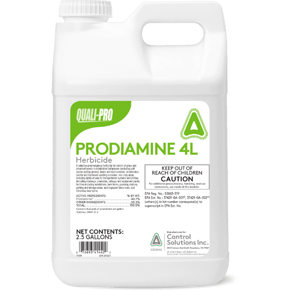 Prodiamine 4L Herbicide - 2.5 Gallon