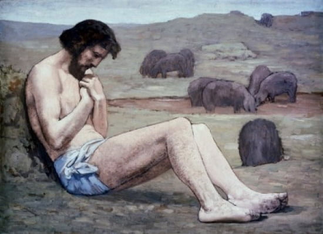 The Prodigal Son c 1879 Pierre Puvis de Chavannes (1824-1898 French) Oil on Canvas National Gallery of Art Washington DC Canvas Art - Pierre Puvis de Chavannes (24 x 36)