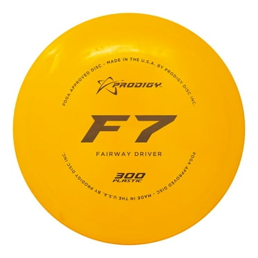 Prodigy Disc 300 F7 Driver | Understable Disc Golf Fairway Driver | Great Grip In All Conditions | Excellent for Turnovers and Rollers | Colors May Vary (170-176g)
