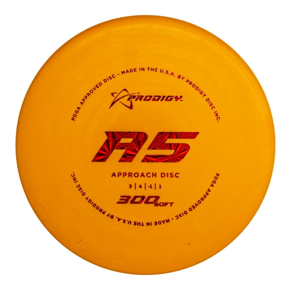 Prodigy Disc 300 Soft A5 | Slightly Overstable Disc Golf Approach Disc | Stable Disc Golf Approach | Comfortable Backhand or Forehand | Colors May Vary (170-177g)