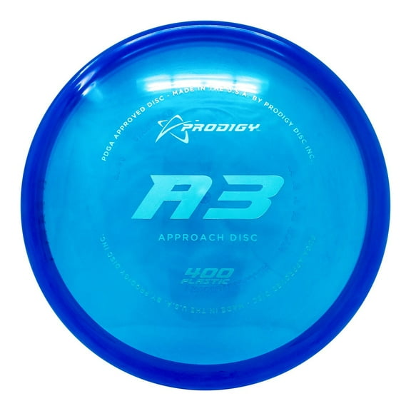 Prodigy Disc 400 A3 Approach Disc | Overstable Disc Golf Approach Disc | Impeccable Grip Even When Wet | Consistent and Reliable in All Wind Conditions | Colors May Vary (170-174g)