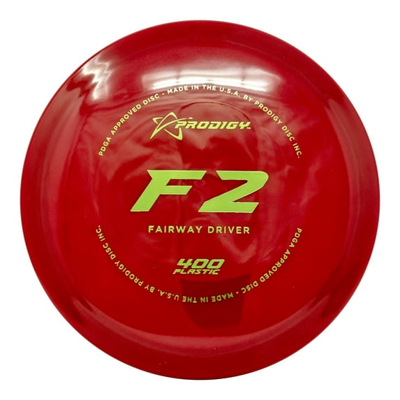 Prodigy Disc 400 F2 | Overstable Disc Golf Fairway Driver | Great Grip Even When Wet | Very Controllable and Predictable Flights | Colors May Vary (170-176g)