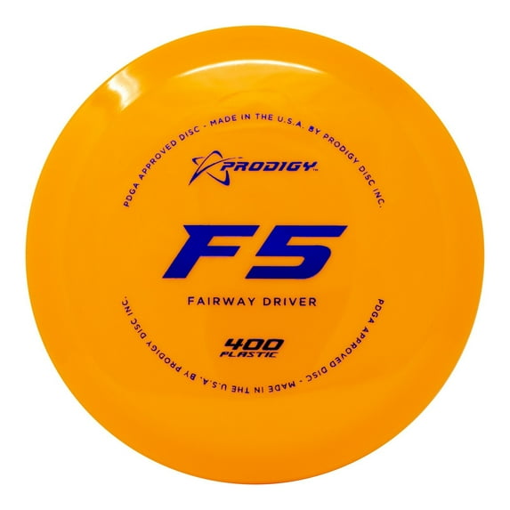 Prodigy Disc 400 F5 | Slightly Understable Disc Golf Fairway Driver | Extremely Durable | Designed for All Skill Levels | Colors May Vary (170-176g)
