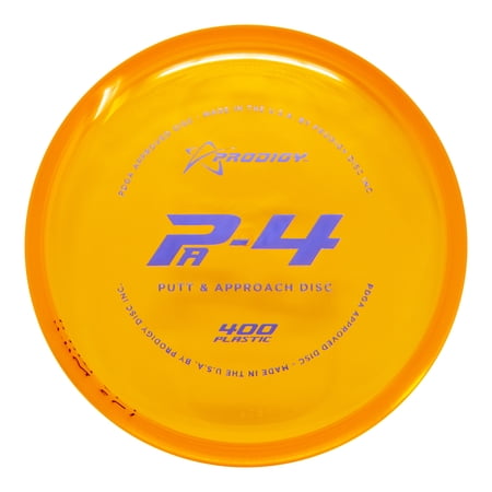 Prodigy Disc 400 PA-4 Putter Golf Disc | Understable Putt & Approach Disc Golf Disc | Great Grip for All Conditions | Straight Flying Putter | Colors May Vary (170-174g)