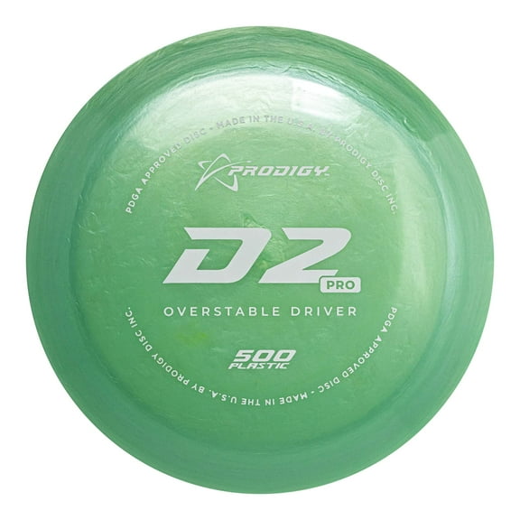 Prodigy Disc 500 D2 Pro | Overstable Disc Golf Distance Driver | Extremely Durable | Reliable in Windy Conditions | Colors May Vary (170-174g)