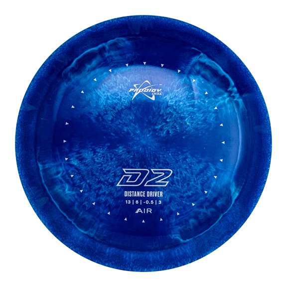 Prodigy Disc AIR Spectrum D2 | Maximum Distance Disc Golf Driver | Overstable in All Conditions | New Swirly Lightweight Plastic | Comparable Flight to Innova Destroyer | Colors May Vary (160-164g)