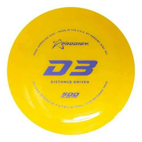 Prodigy Discs 500 Series D3 Distance Driver Golf Disc [Colors May Vary] - 170-174g