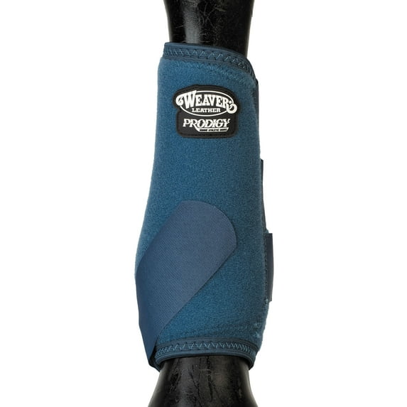 Weaver Leather Prodigy Performance Athletic SMB Boots - Shock-Absorbing Neoprene Horse Leg Protection - Multiple Sizes Navy / Large