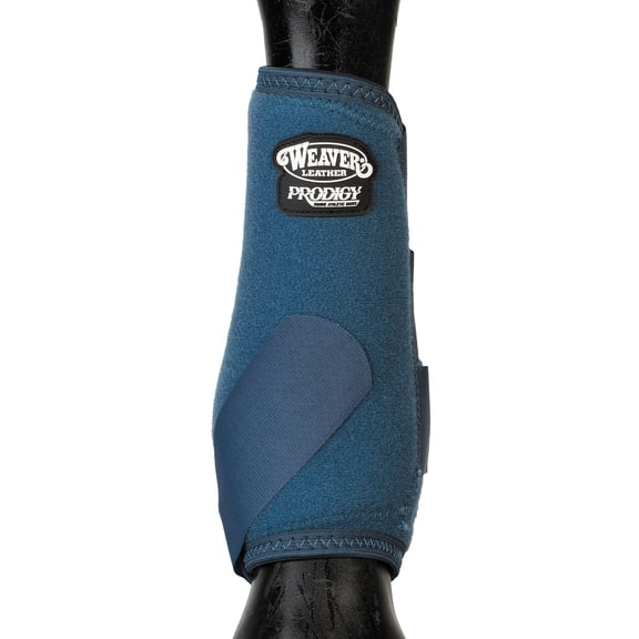 Weaver Leather Prodigy Performance Athletic SMB Boots - Shock-Absorbing Neoprene Horse Leg Protection - Multiple Sizes Navy / Large