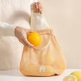 thumbnail image 1 of Produce Bag Cozival Hanging Mesh Produce Bag - Ventilated Storage for Fruits & Vegetables - Keeps Kitchen Organized, Promotes Freshness - Space-Saving Over-Door Or Pantry Hook, Vegetable Storage, 1 of 8