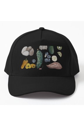 Produce Baseball Hat, Fresh Food Agriculture Graphic Design, Classic Everyday Cap