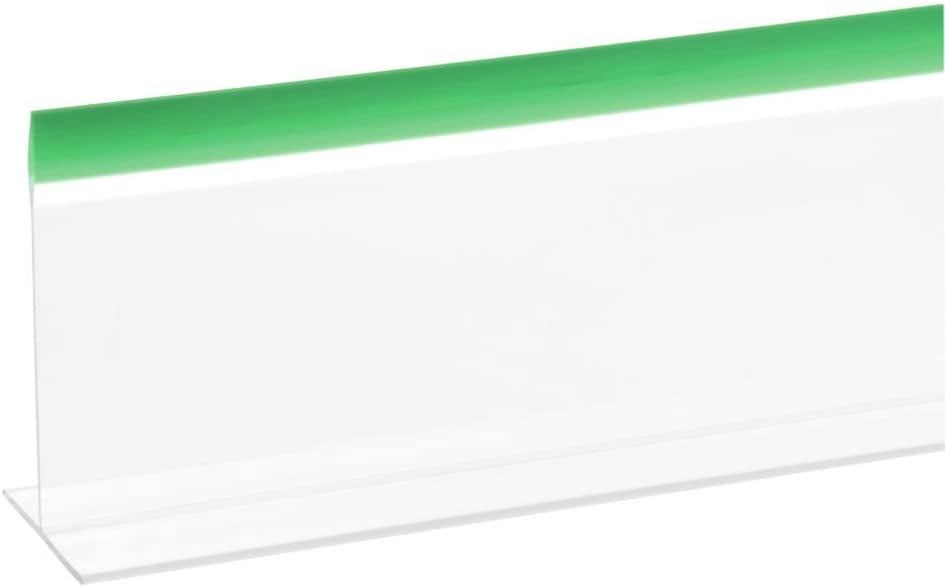 Produce Case Divider Shelf Divider Clear wih Green rim Shape - 30