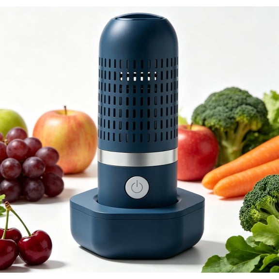 Produce Cleaner Fruit Cleaner, Portable, No Scrubbing, Compact Fruit Vegetable Cleaning Device for Kitchen, Camping Travel, Waterproof Rechargeable Design