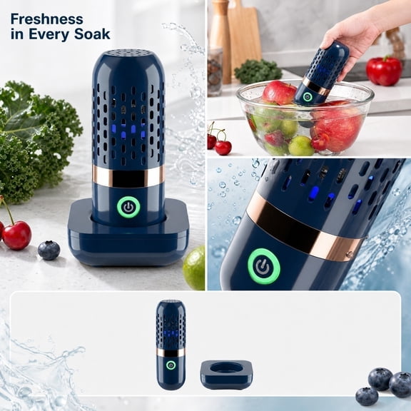 Produce Cleaner, Fruit Cleaner, Vegetable Food Cleaner, Vegetables Meats in 10 Minutes, Portable, No Scrubbing, Helps Keep Produce Fresher Longer for Produce, Meat Seafood