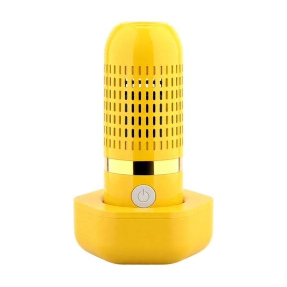 Produce Cleaner,Portable Fruit and Vegetable Washing Machine, Wireless Rechargeable Food Washer for Fruits, Veggies, Meat, Rice & Utensils, Waterproof, Automatic Cleaning for Kitchen Lemon Yellow A