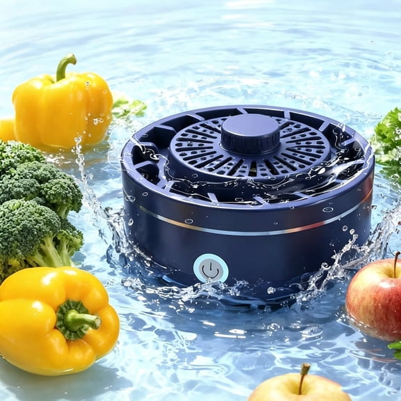 Produce Cleaner, Wireless Fruit and Vegetable Cleaner Washing Machine, Portable Food Purifier Machine for Removing Surface Impurities, Wax & Grime, Produce Washer for Fruits, Meat, Veggies, Blue