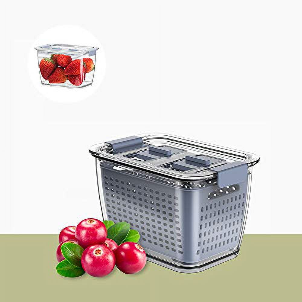 Produce Saver Veggie Fruit Storage Containers For Refrigerator, Fridge