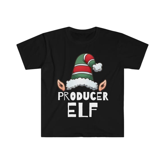 Producer Elf Christmas Unisex T-shirt, S-3XL Holidays Xmas Elves