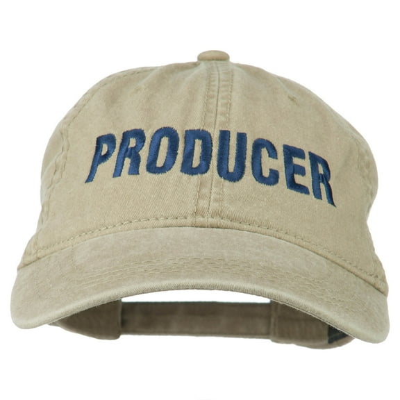 Producer Embroidered Washed Cap - Khaki OSFM