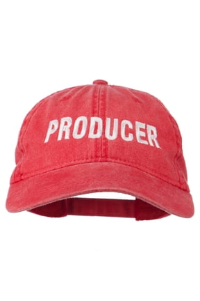 Producer Embroidered Washed Cap - Red OSFM