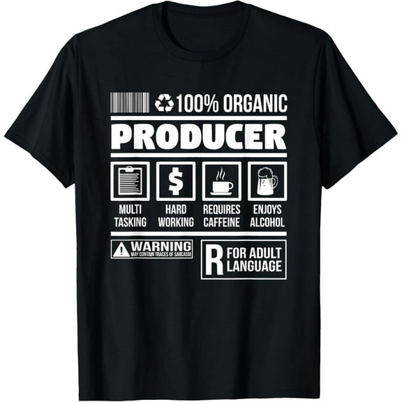 Producer Ingredients | Funny Film/Music Producer T-Shirt