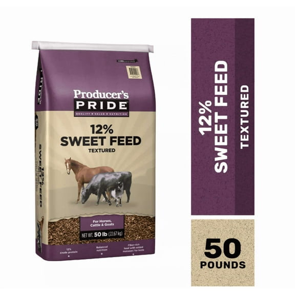 Producer's Pride 12% Sweet Textured Livestock Feed, 50 lb. Bag