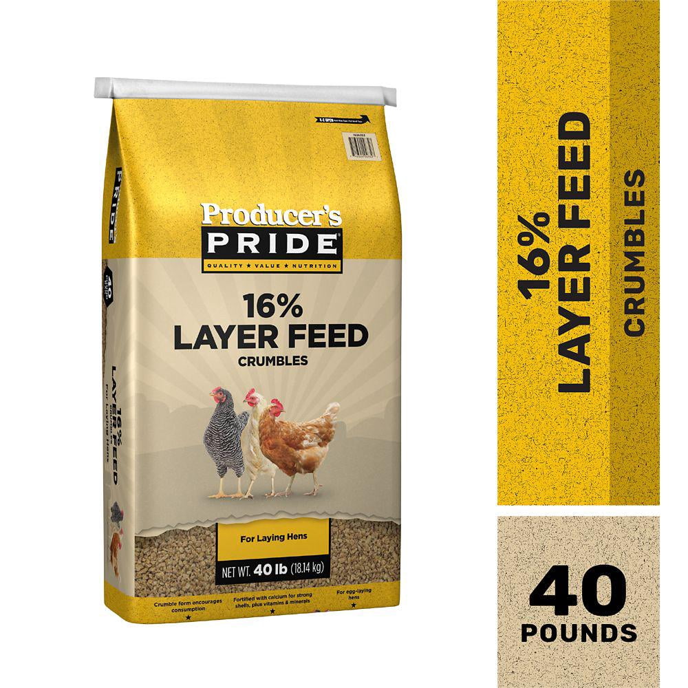Producer's Pride 16 Layer Crumble Poultry Feed, 40 lb.