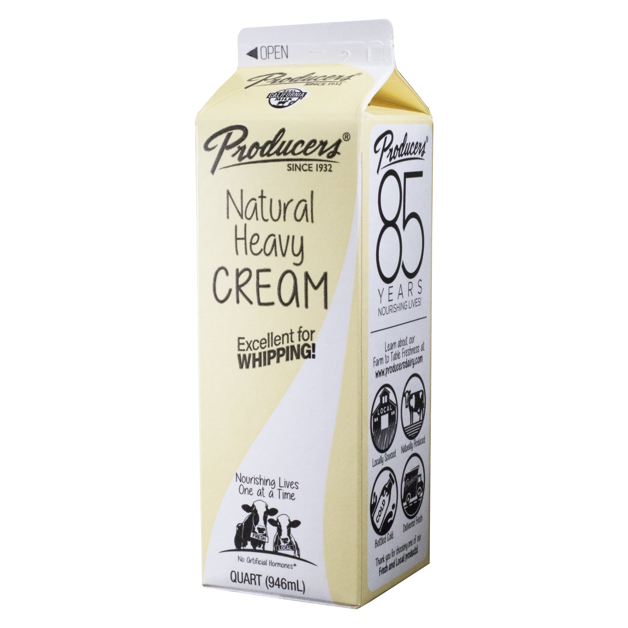 Producers Natural Heavy Cream, Quart