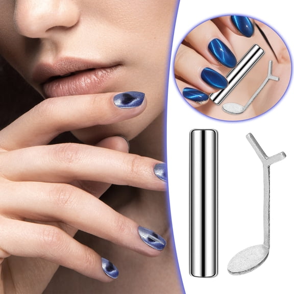 Product 1 Nail Eye Gel Heart Eye Nail Enhancement Kit with Y Shaped Nail DIY Enhancement Kit, 0.24*1.06 in, Silver