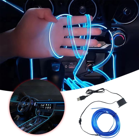 Product Car Interior Accessories The Automotive Upgrade Illuminate Your Drive with LED Lighting Technology Music Sync and Seamless Interface,300 cm,Blue