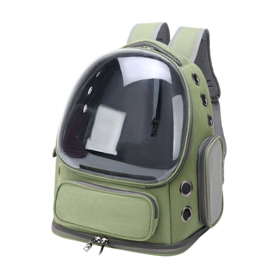 Large Transparent Cat Backpack For Outdoor Travel Hiking And Camping With Breathable Spacious Design For Small Up To 15lbs