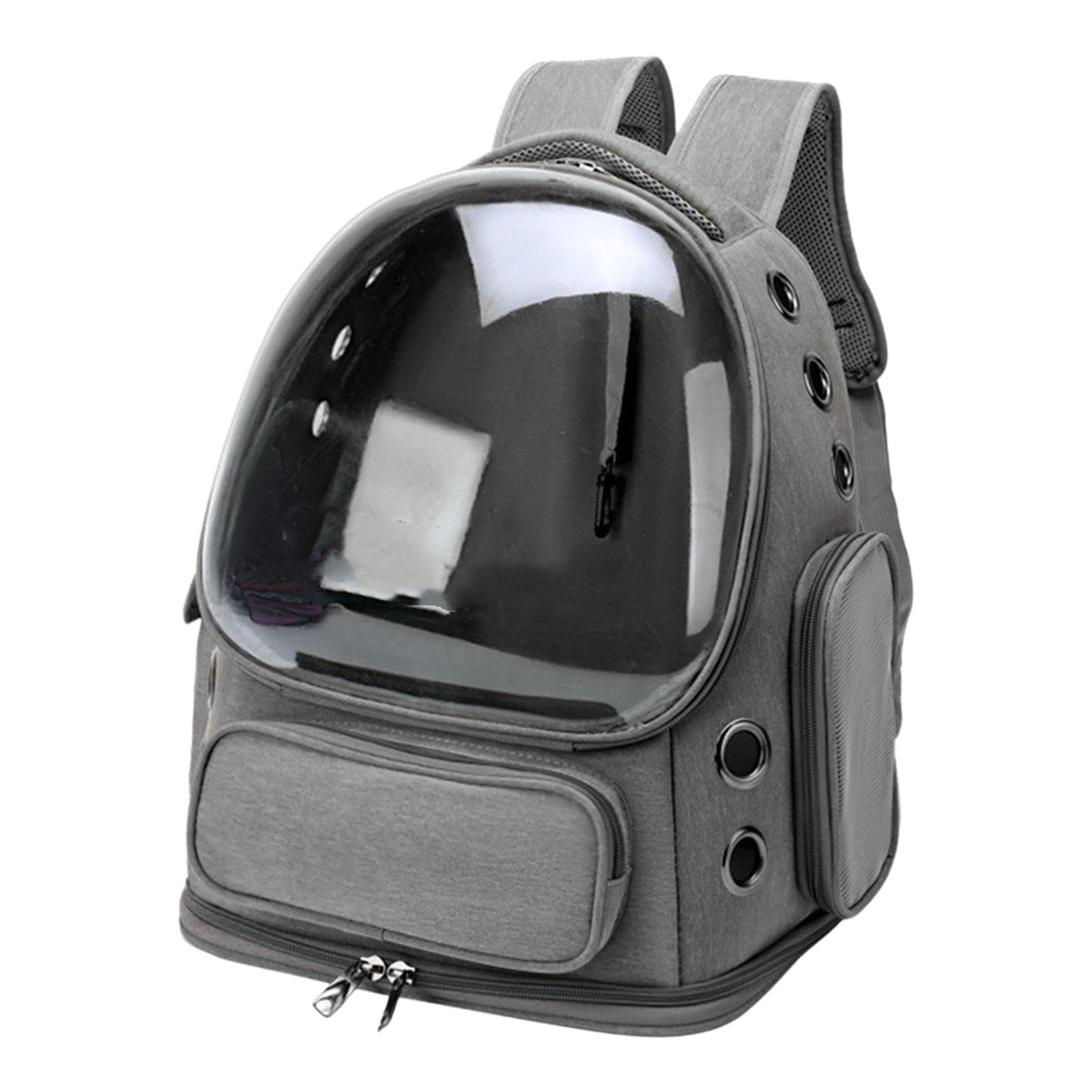 Large Transparent Cat Backpack For Outdoor Travel Hiking And Camping With Breathable Spacious Design For Small Up To 15lbs