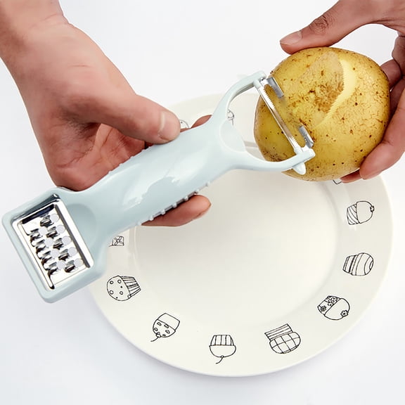 Product Catalog Shaver Features Carrot Cucumber Sharpener Peeler Slices Kitchen Tool Vegetable Fruit for Fresh Prep,7.08*2.95 inch,Blue