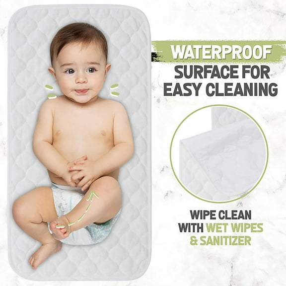 Product Category Baby Changing Pad Liners - 268 Inch x Inch Longer Changing Mat Sheet Washable and Reusable Baby Changing Table Cover for Safe Diapering
