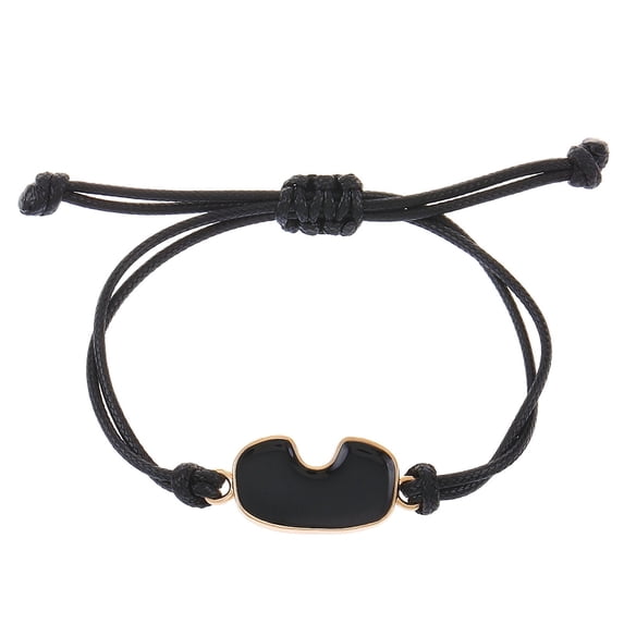 Black White Contrast Bracelet | Handwoven Rope Jewelry for Men Women Featuring Ski Goggles- Design and Unisex Style