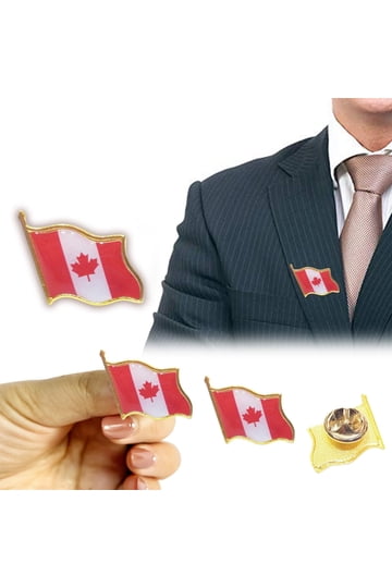 USA and Canada Friendship Lapel Pin United States x Canada Flag Pins
