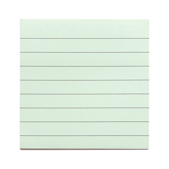 Product Category & Craft & Stationery Lined Sticky Notes with Ruled Post Sheets for Memo Pads - Strong High Sticking Power 80 Sheets per Pad