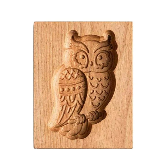 Product Category Moulds 2 Cookie Stamp Embossing Tool for Decorating and Baking Owl Theme Craft Kit